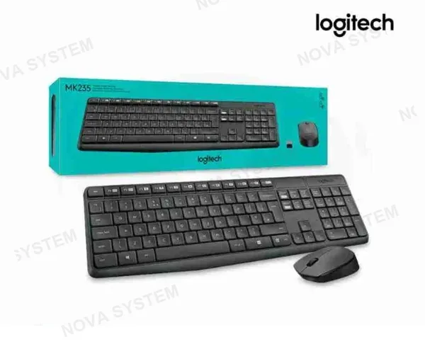 LOGITECH KIT LOGITECH MK235 WIFI, TECLADO Y MOUSE INALAMBRICO,T-36M M-12M