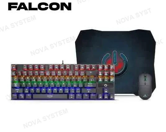 ENKORE KIT GAMER FALCON ENT G2000 TECLADO + MOUSE + PAD MOUSE ENKORE