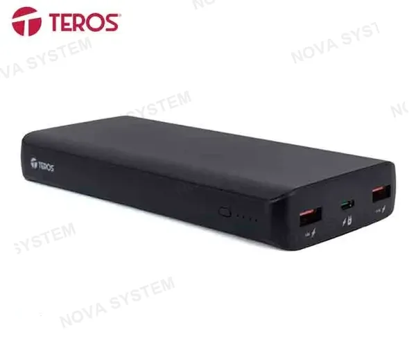 TEROS POWERBANK TEROS TE-7057N 20000MAH USB-A USB-C NEGRO