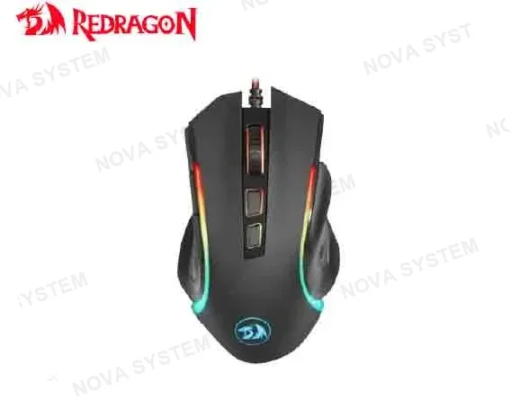 MOUSE MOUSE GAMER RED DRAGON GRIFFIN BLACK M607 HASTA 7200 DPI, RGB, 8 BOTONES, 7 PROGAMABLES