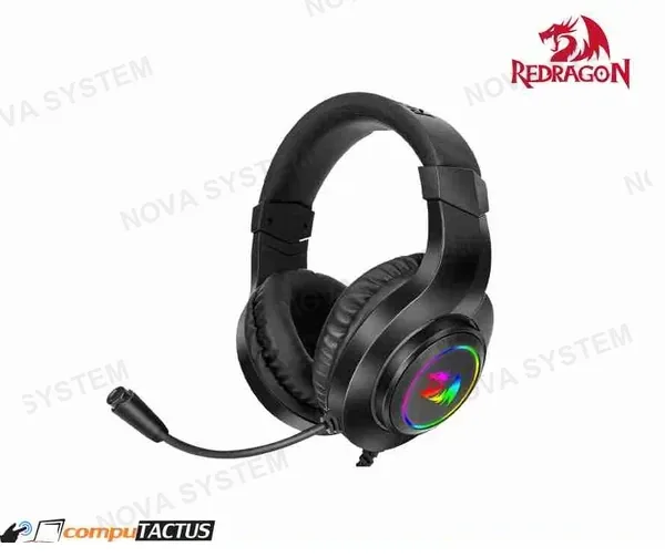 REDRAGON AURICULARES REDRAGON HYLAS H260-RGB BLACK CON MICROFONO NEGRO