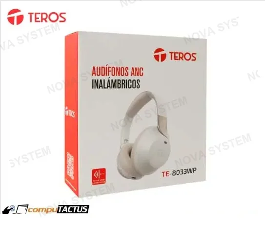 TEROS AUDIFONO INALAMBRICO ANC TEROS TE8033WP (HEADSET), BLANCO
