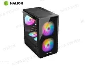 HALION CASE MICRO ATX GAMER HALION LUNA P25 3XRGB S/F