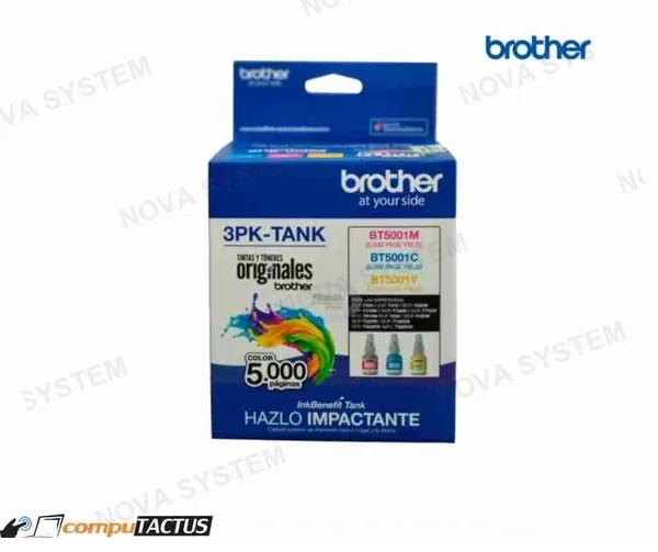 BROTHER TINTA BROTHER TRIPACK 3PK-INKTANK 3 COLORES PARA DCP-T30 CIAN MAGENTA YELLOW