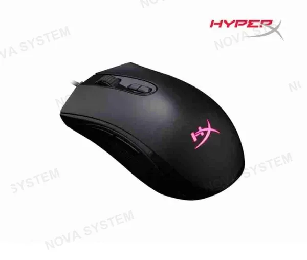 KINGSTON MOUSE GAMER KINGSTON HYPERX PULSEFIRE CORE RGB, 6200 DPI, ERGONÓMICO, NEGRO, 7 BOTONES, USB.