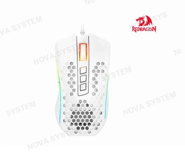 REDRAGON MOUSE REDRAGON M988-RGB STORM ELITE (BLANCO) 16000DPI, 1MS, 1000HZ M988-RBG WHITEproducto