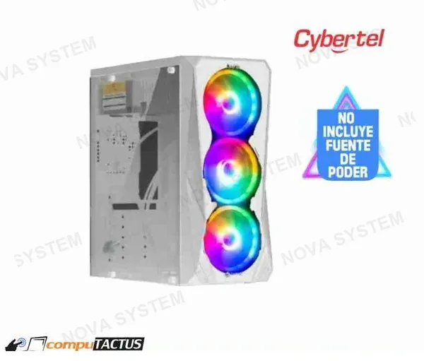 CYBERTEL CASE SNIPER CBX5005WGO GABINETE GAMER USB3.0 3FAN RAINBOW CYBERTEL