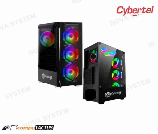 CYBERTEL CASE STRIKER BLACK CBX5013K USB3.0 4FANDOBLE HALO RAINBOW CYBERTEL