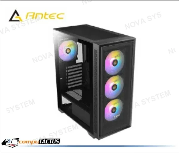 CASE CASE ANTEC AX20 ELITE RGB BLACK SIN FUENTE VIDRIO TEMPLADO USB 3.0/USB 2.0 (0-761345-10066-3)