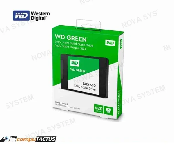 WESTERN DIGITAL DISCO SOLIDO SSD WESTER DIGITAL 480GB 2.5"(SATA) GREEN,TRANS 540 M/S.