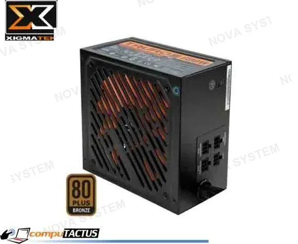 XIGMATEK FUENTE DE PODER XIGMATEK PUNKU (BK) 600W, 80 PLUS BRONZE, 230V EU, VENTILADOR 120MM (8999)