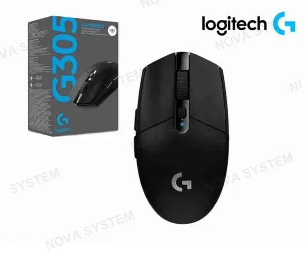 LOGITECH MOUSE GAMER LOGITECH G305 BLACK, INALÁMBRICO LIGHTSPEED 200 - 12.000 DPI, 6 BOTONES, NEGRO, (910- 005281)