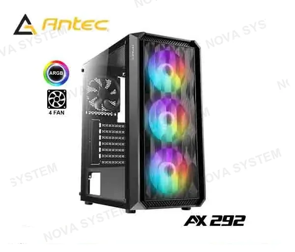 CASE CASE ANTEC NX292 BK MT 3AR+1 GL SIN FUENTE (0- 761345-81006-7)