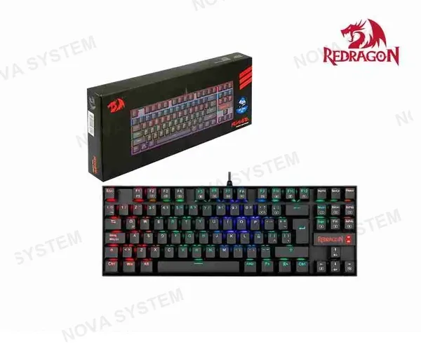 TECLADO TECLADO MECANICO RED DRAGON KUMARA BLACK (RAINBOW) SP SWITCH RED OUTEMU RED, (K552-KR-SP BLACK) K552 RGB