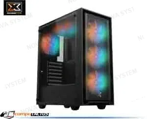 XIGMATEK CASE XIGMATEK PUCARA X (BK) ATX, 6 VENTILADORES ARGB X20F CON SWITCH Y CONTROL, PANEL MALLA, VIDRIO TEMPLADO, 1USB 3.0, 2USB 2.0