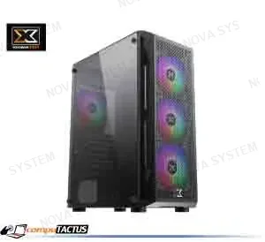 XIGMATEK CASE XIGMATEK, GAMING X, (BK) ATX 6 VENTILADORES ARGB X20F CON SWITCH Y CONTROL, PANEL MALLA, VIDRIO TEMPRADO, 1USB 3.0, 2USB 2.0