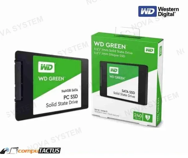 WESTERN DIGITAL DISCO SOLIDO SSD WESTERN DIGITAL 240GB GREEN (SATA) 2.5" 540 MBPS /430 MBPS