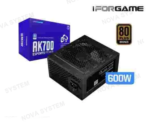 FUENTE FUENTE DE PODER IFORGAME AK600 APFC 600WATS 80 PLUS BRONCE