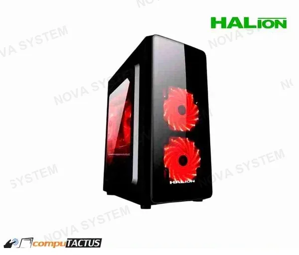 HALION CASE HALION SCORPIO 5506 BLACK, + (FUENTE 350W REAL), USB3.0, MOD. ATX