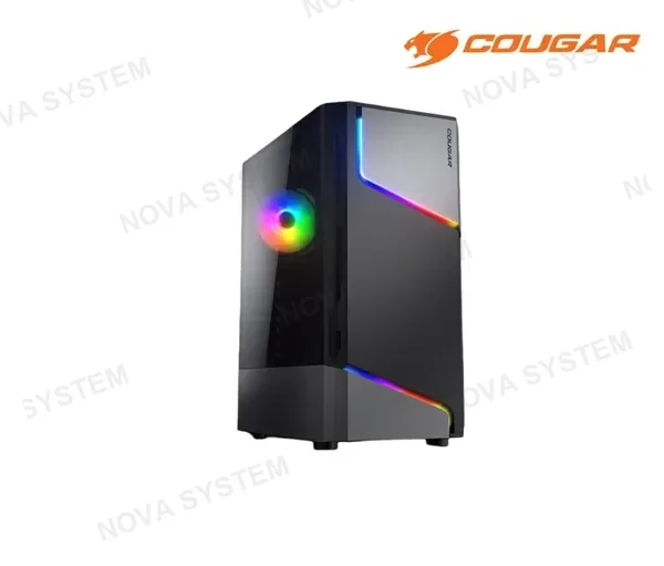 CASE CASE MID TOWER COUGAR MX360 RGB, CGR-5CC6G-RGB, TIRA DE LED LIGHTNING ARGB