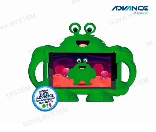 ADVANCE TABLET PACK ADVANCE TR7987, 7" TN 1024X600, ANDROID 10 GO, 3G, DUAL SIM, 16GB, RAM 1GB.