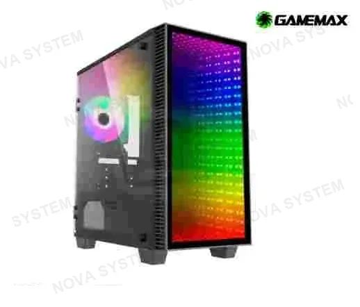 CASE CASE GAMER GAMEMAX MATX ABYSS H608 RGB, ( SIN FUENTE ), VIDRIO TEMPRADO