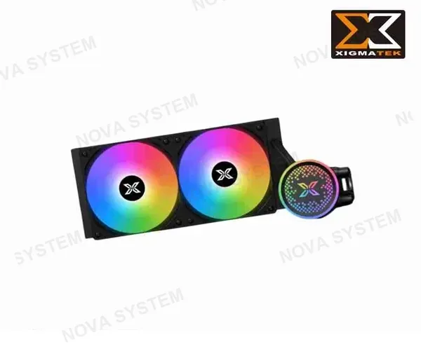 XIGMATEK REFRIGERACION LIQUIDA XIGMATEK, FENIX 240, (BK) BOMBA ARGB PWM, VENTILADOR ARGB PWM DE 24 CM, KIT DE MONTAJE INTEL Y AMD, EL CONTROL ARGB MINI