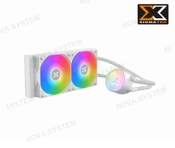 XIGMATEK REFRIGERACION LIQUIDA XIGMATEK, FENIX 240 ARTIC, (WH) BOMBA ARGB PWM, VENTILADOR ARGB PWM DE 24 CM, KIT DE MONTAJE INTEL Y AMD, EL CONTROL ARGB MINI