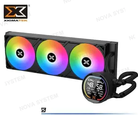 INTEL COOLER PROCESADOR LK PRO 360 DIGITAL (BK), BOMBA LCD DIGITAL, FANS PWM DE 360MM, MINICONTROLADOR ARGB, INTEL, AMD, 20XX (7404)