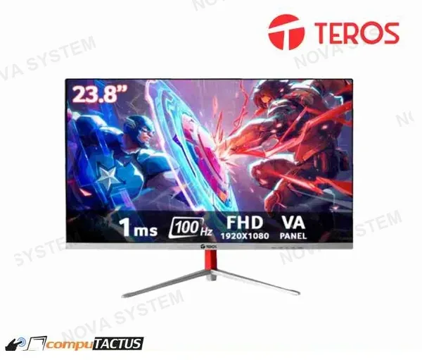 TEROS MONITOR CURVO TEROS TE-2402S, 24" 100HZ 1MS FHD VA, HDMI, VGA