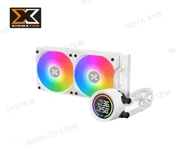 XIGMATEK REFRIGERACION LIQUIDA XIGMATEK, LK 240 DIGITAL ARTIC, (WH) BOMBA CON PANTALLA DIGITAL, VENTILADOR ARGB PWM DE 24 CM, KIT DE MONTAJE INTEL Y AMD, EL C