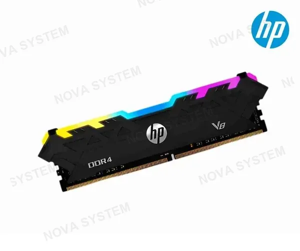 HP MEMORIA HP V8, 8GB, DDR4, 3200 MHZ (RGB), PC4- 25600, 1.35V, CL