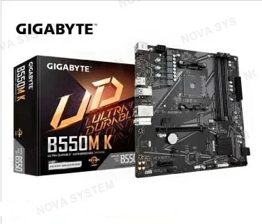 GIGABYTE PLACA GIGABYTE B550M K (REV. 1.0) CHIPSET AMD B550, SOCKET AM4, MICRO ATX