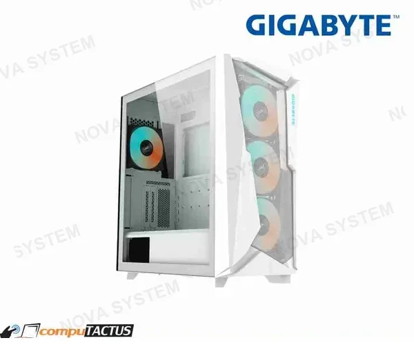 GIGABYTE CASE GIGABYTE C301 GLASS WHITE RGB E-ATX GB- C301GW