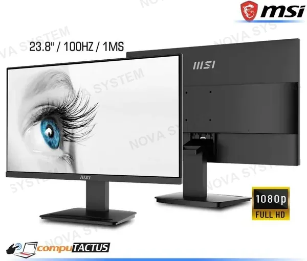 MSI MONITOR MSI MP2412 24P PLANO 100HZ FHD 1MS