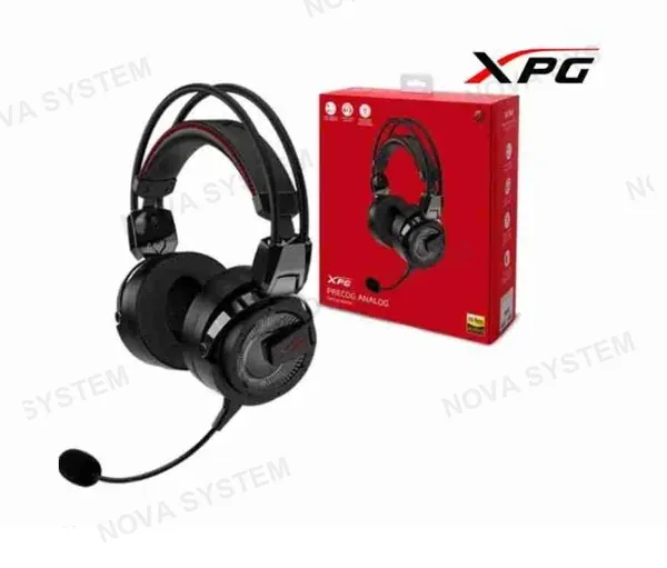 ADATA AUDIFONO ADATA XPG PRECOG ANALOGO BLACK GAMER,ALUMINIO GALVANIZADO,MICROFONO UNIDIRECCIONAL,CABLE 1.25.