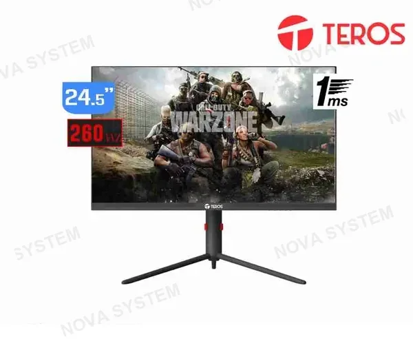 TEROS MONITOR PLANO GAMING TEROS TE-2472G, 24.5" FHD VA, 260HZ, 1 MS, HDMI, DP