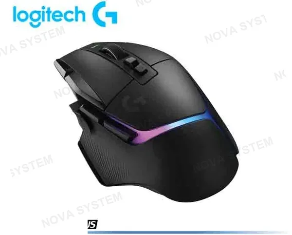 LOGITECH MOUSE INALAMBRICO LOGITECH G502 X PLUS GAMING HASTA 25.600 DPI 13 BOTONES PROGRAMABLES RECEPTOR USB RGB BLACK (910-006161)
