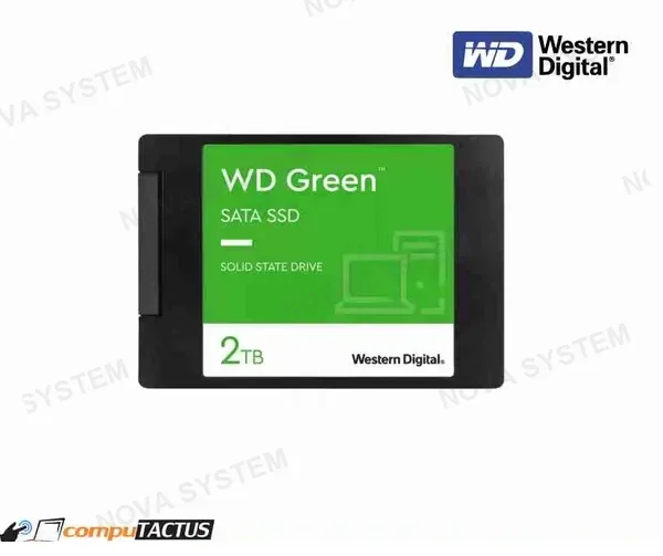 WESTERN DIGITAL DISCO SOLIDO SSD WESTER DIGITAL 2TB 2.5" (SATA) GREEN, VEL. TRANS 540 M/S.