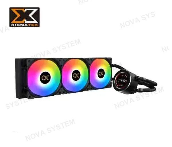 XIGMATEK REFRIGERACION LIQUIDA XIGMATEK, FROZR-O II 360 ARTIC, (WH) BOMBA CON PANTALLA DIGITALL LCD,3 VENTILADOR ARGB PWM 12CM X22A, KIT DE MONTAJE INTEL Y AMD