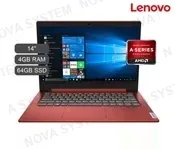 LENOVO NB LENOVO IDEAPAD SLIM 1-14AST-05 AMD A4 9120E, 64GB SSD SOLIDO, 4GB, 14", 8 HORAS