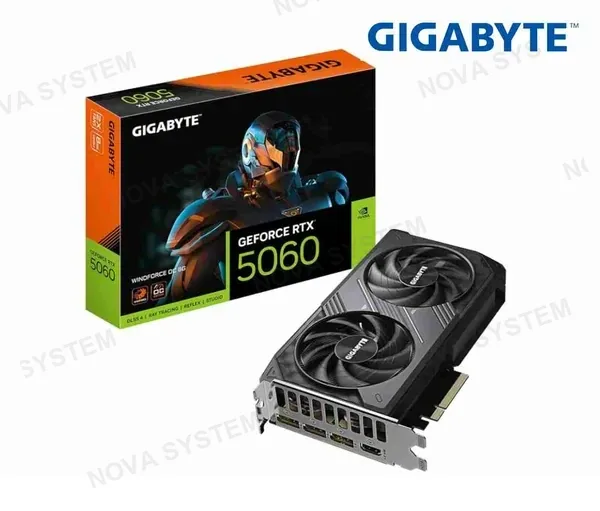 Gigabyte TARJETA DE VIDEO GIGABYTE RTX 5060 PERFIL BAJO ( 9VN50608L-00-G10 ) 8GB - GDDR7 | 128 BIT | X2 FANES | X2 DP - HDMI