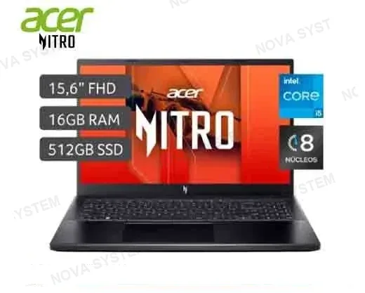 ACER LAPTOP, ACER ENG, NITRO V15 ANV15-52-57BB COREI5 13420H 16GB 512GB RTX 5050 8GB 165HZ 15.6P WIN