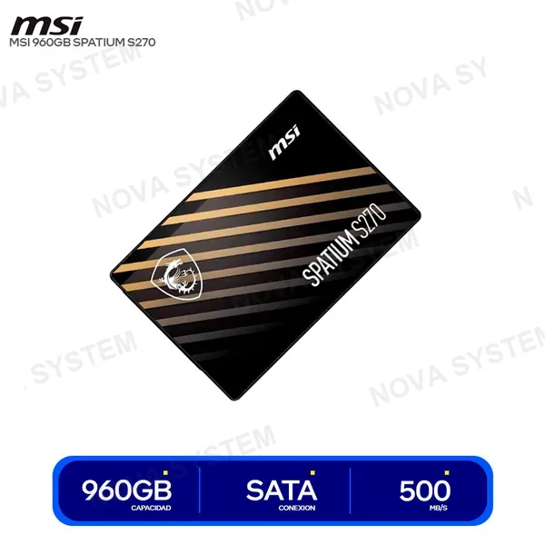 MSI DISCO DURO SOLIDO 960GB MSI SPATIUM S270 SATA II