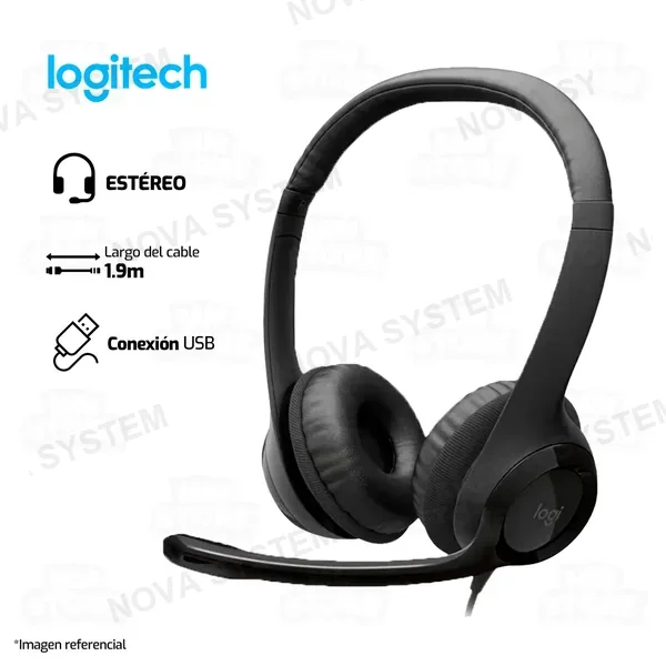 LOGITECH AUDIFONO LOGITECH MOD H390 NEGRO