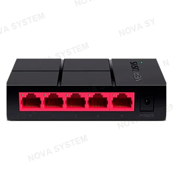 MERCUSYS Switch MERCUSYS MS105G Gigabit no administrable, 5 puertos RJ45 10/100/1000 Mbps, auto negociacién, auto MDI/MDIX, MERCUSYS ancho de banda 10 Gbps, St