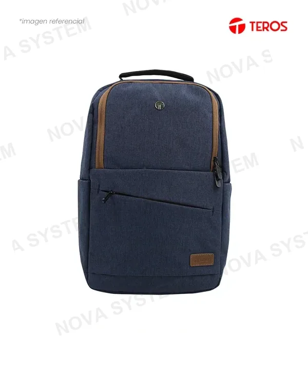 TEROS Mochila TEROS City TE-ACS9022BL, fabricada poliéster en y diseniada laptops de 15.6”. Incluye compartimento 9 para TEROS acolchado para laptop, bolsi