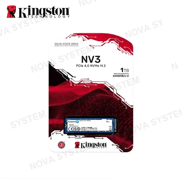 KINGSTON 1TB KINGSTON 2280 NV3 M.2 PCle 4.0 ® Kingston SNV3S/1000G 6000 MB/s en lectura y 4000 MB/s en escritura