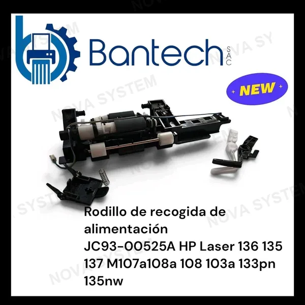 HP Rodillo de recogida de alimentación JC93-00525A HP Laser 136 135 137 M107a108a 108 103a 133pn 135nw