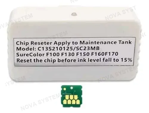EPSON Reseteador Para Caja De Mantenimiento Epson F170 Con Chip f100 f130 f160 scf100 sc 170 scf160 no incluye chip